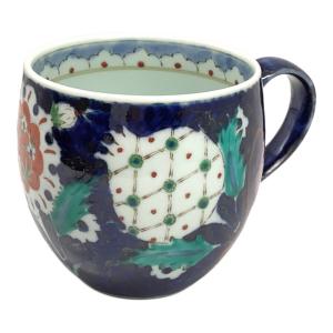 波佐見焼 (ハサミヤキ) カップ ① トルコ鍋島IZNIK