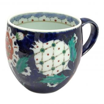 波佐見焼 (ハサミヤキ) カップ ① トルコ鍋島IZNIK