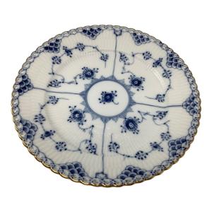 ROYAL COPENHAGEN (ロイヤル・コペンハーゲン) プレート 金彩ブルーフルーテッド・ダブルレース