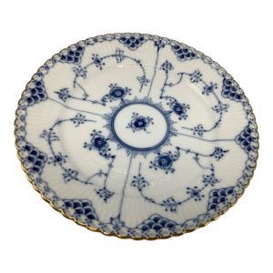 ROYAL COPENHAGEN (ロイヤル・コペンハーゲン) プレート 金彩ブルーフルーテッド・ダブルレース
