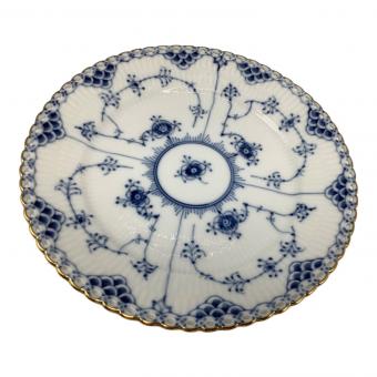ROYAL COPENHAGEN (ロイヤル・コペンハーゲン) プレート 金彩ブルーフルーテッド・ダブルレース
