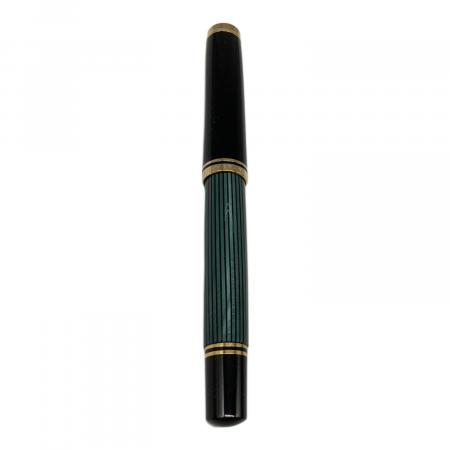 ペリカン　緑と黒のストライプ万年筆☺︎ Pelikan (ペリカン) スーベレーン 万年筆 M800 極細字 EF グリーン