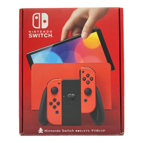 Nintendo (ニンテンドー) Nintendo Switch(有機ELモデル) マリオレッド HEG-001　Joy-Conグリップ欠品