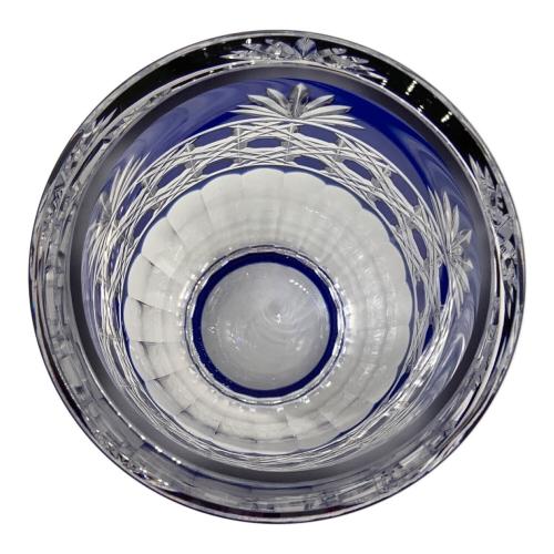 KAGAMI CRYSTAL (カガミクリスタル) ガラス花瓶 江戸切子 ※刻印有