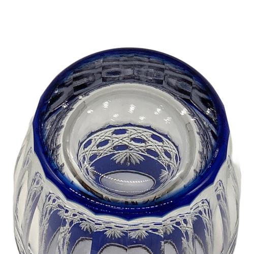 KAGAMI CRYSTAL (カガミクリスタル) ガラス花瓶 江戸切子 ※刻印有
