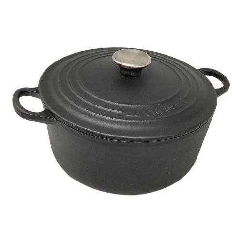 LE CREUSET (ルクルーゼ) 両手鍋 22cm ブラック