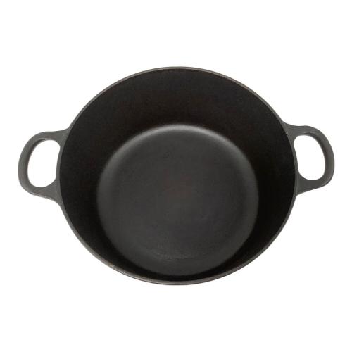 LE CREUSET (ルクルーゼ) 両手鍋 22cm ブラック