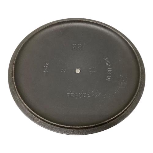 LE CREUSET (ルクルーゼ) 両手鍋 22cm ブラック
