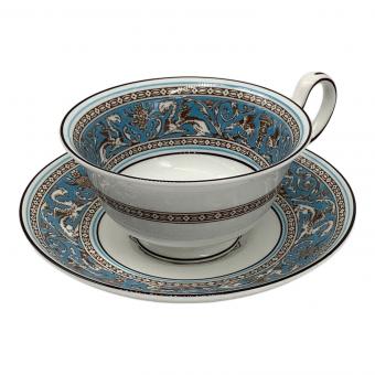 Wedgwood (ウェッジウッド) カップ&ソーサー フロレンティーン・ターコイズ