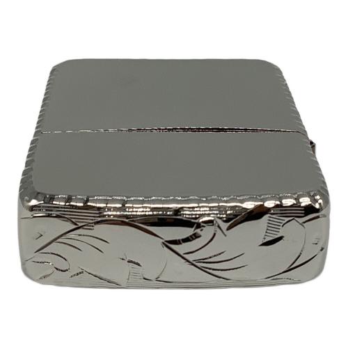 ZIPPO (ジッポ) オイルライター 2012年製 プラチナプレート 1941 レプリカ 手彫り