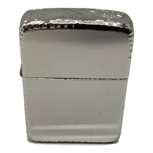 ZIPPO (ジッポ) オイルライター 2012年製 プラチナプレート 1941 レプリカ 手彫り