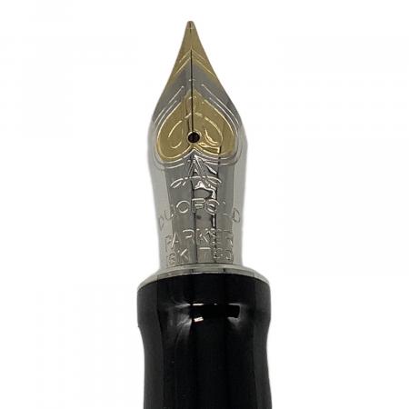 #0175 オーバーホール済み 万年筆 PARKER パーカー 14k PARKER (パーカー) 万年筆 ペン先18K F オレンジ デュオフォールド