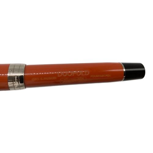PARKER (パーカー) 万年筆 ペン先18Ｋ Ｆ オレンジ デュオフォールド クラシック ビッグレッドCT