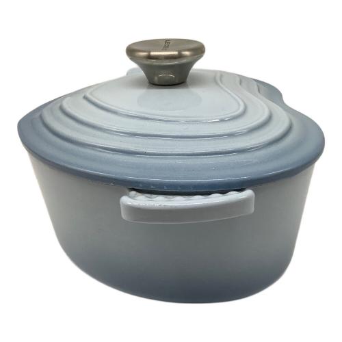 LE CREUSET (ルクルーゼ) 両手鍋 スカイブルー ココット・ダムール