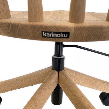 karimoku (カリモク) デスクチェア XF4001 ナチュラル×イエロー