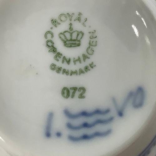 ROYAL COPENHAGEN (ロイヤル・コペンハーゲン) カップ&ソーサー 072 ブルーフルーテッド・ハーフレース