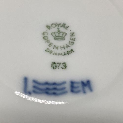 ROYAL COPENHAGEN (ロイヤル・コペンハーゲン) カップ&ソーサー 072 ブルーフルーテッド・ハーフレース