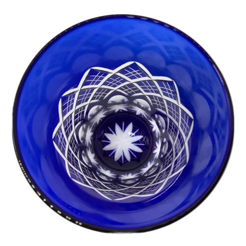 江戸切子 (エドキリコ) 一口ビール 重ね矢来