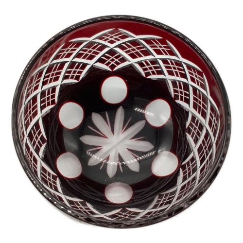 江戸切子 (エドキリコ) ぐい呑み 重ね矢来