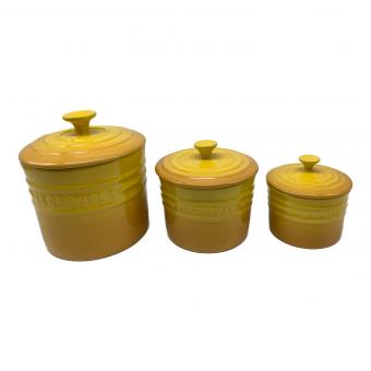 LE CREUSET (ルクルーゼ) キャニスター 3Pセット イエロー