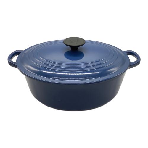 LE CREUSET (ルクルーゼ) 鍋 SIZE 27cm ブルー ココット・オーバル
