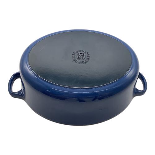 LE CREUSET (ルクルーゼ) 鍋 SIZE 27cm ブルー ココット・オーバル