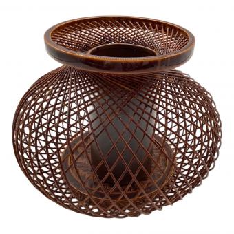 飛騨春慶塗 (ヒダシュンケイヌリ) びく花器