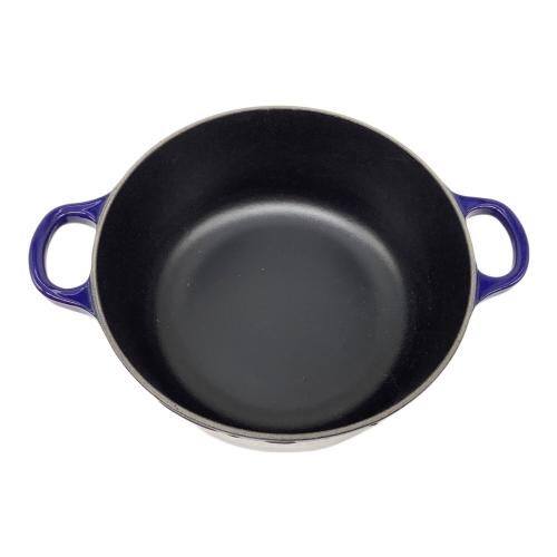 LE CREUSET (ルクルーゼ) 両手鍋 約20cm ネイビー ココット・ロンド