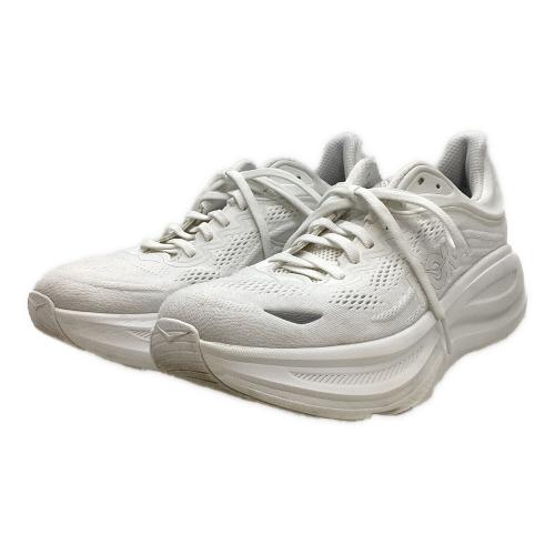 HOKAONEONE (ホカオネオネ) ランニングシューズ 1162011 BONDI 9 メンズ SIZE 27cm ホワイト