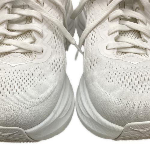 HOKAONEONE (ホカオネオネ) ランニングシューズ 1162011 BONDI 9 メンズ SIZE 27cm ホワイト