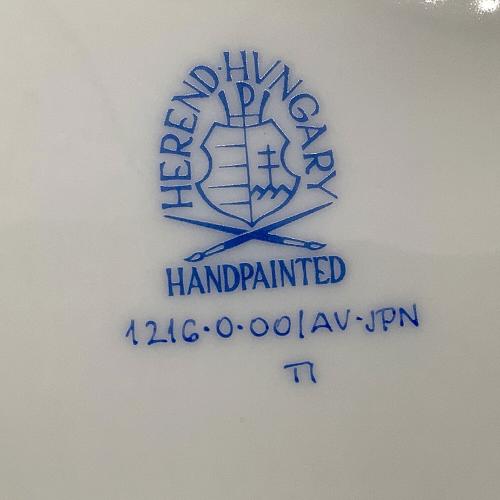 Herend (ヘレンド) オーバルプレート アポニーグリーン