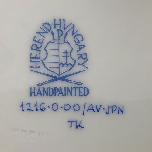 Herend (ヘレンド) オーバルプレート アポニーグリーン