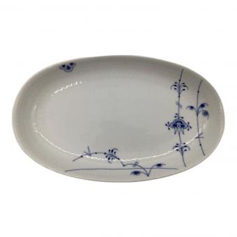 ROYAL COPENHAGEN (ロイヤル・コペンハーゲン) オーバルディッシュプレート 23cm 裏面ヨゴレ有 ブルーパルメッテ