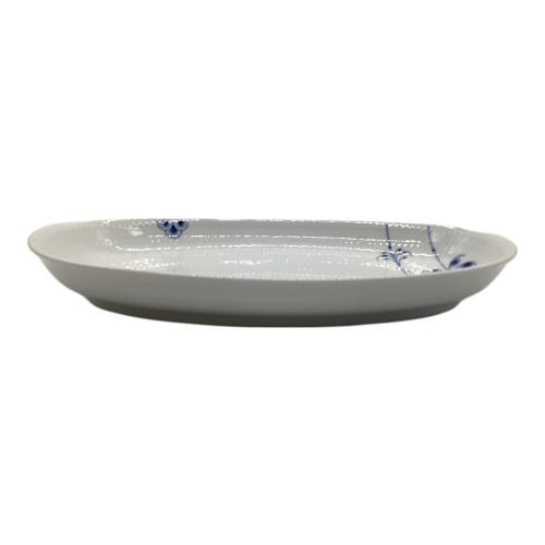 ROYAL COPENHAGEN (ロイヤル・コペンハーゲン) オーバルディッシュプレート 23cm 裏面ヨゴレ有 ブルーパルメッテ