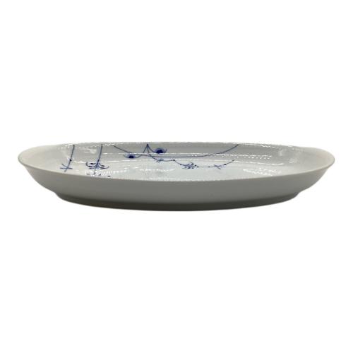 ROYAL COPENHAGEN (ロイヤル・コペンハーゲン) オーバルディッシュプレート 23cm 裏面ヨゴレ有 ブルーパルメッテ