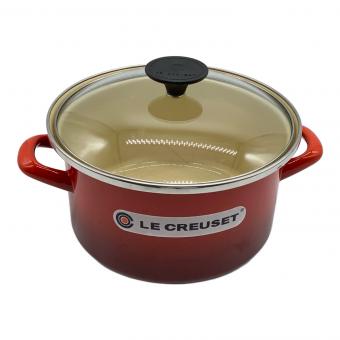 LE CREUSET (ルクルーゼ) 両手鍋 SIZE 20cm レッド EOS キャセロール