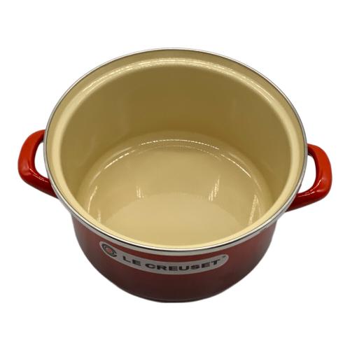 LE CREUSET (ルクルーゼ) 両手鍋 SIZE 20cm レッド EOS キャセロール