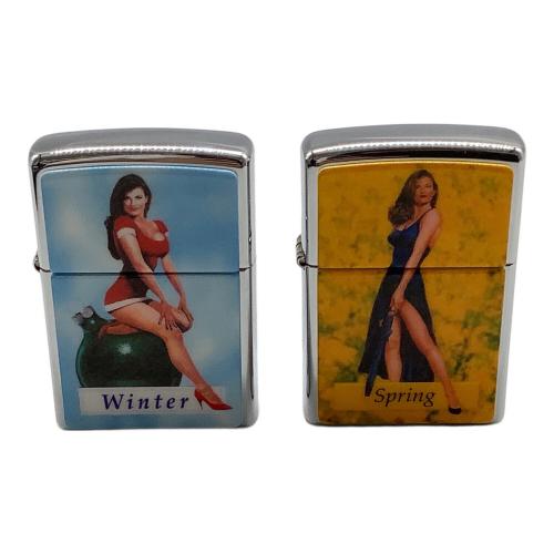 ZIPPO (ジッポ) オイルライター 1996年製 PINUP GIRLS THE Four Seasons