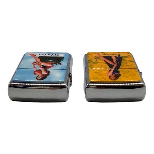 ZIPPO (ジッポ) オイルライター 1996年製 PINUP GIRLS THE Four Seasons
