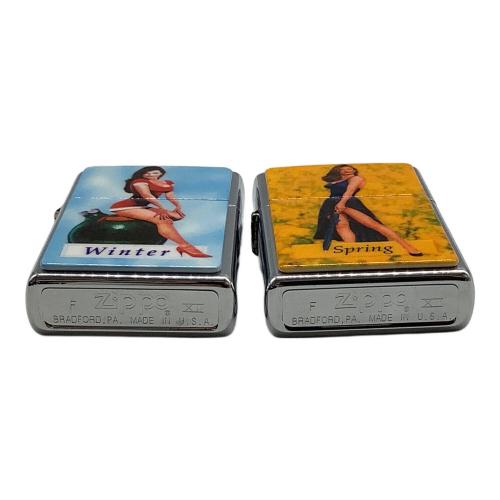 ZIPPO (ジッポ) オイルライター 1996年製 PINUP GIRLS THE Four Seasons
