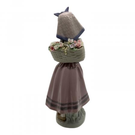 LLADRO (リヤドロ) 置物 花籠を背負う少女｜トレファクONLINE
