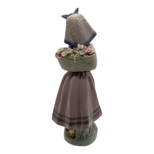 LLADRO (リヤドロ) 置物 花籠を背負う少女