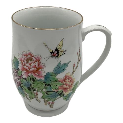 景徳鎮 (ケイトクチン) ビアマグ KIRIN BEER MUG COLLECTION 1994 粉砕牡丹胡蝶図