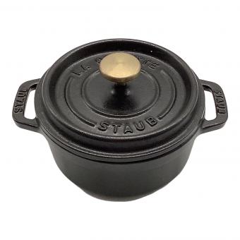 Staub (ストウブ) ココット鍋 12cm ブラック ピコ・ココット ラウンド