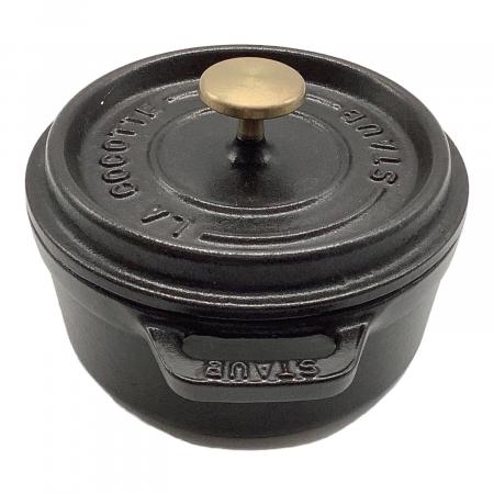 Staub (ストウブ) ココット鍋 12cm ブラック ピコ・ココット ラウンド