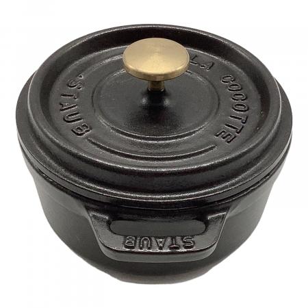 Staub (ストウブ) ココット鍋 12cm ブラック ピコ・ココット ラウンド