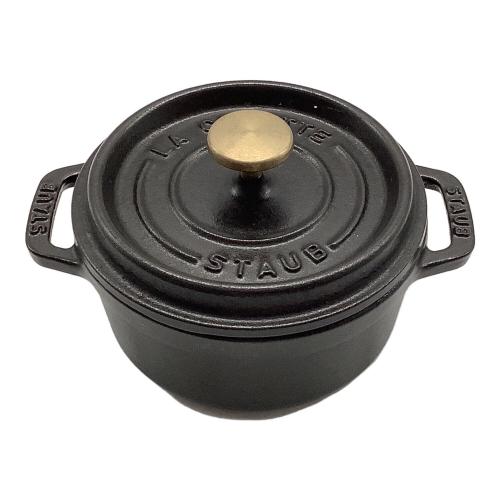 Staub (ストウブ) ココット鍋 12cm ブラック ピコ・ココット ラウンド
