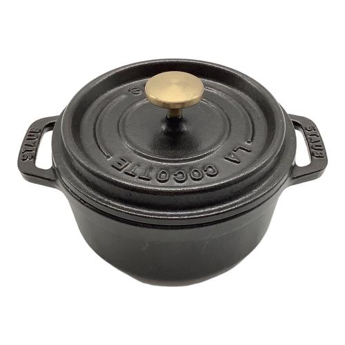 Staub (ストウブ) ココット鍋 12cm ブラック ピコ・ココット ラウンド