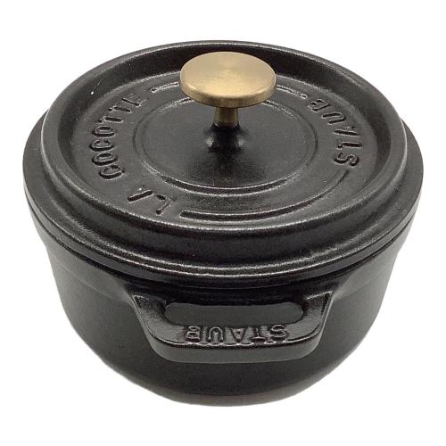Staub (ストウブ) ココット鍋 12cm ブラック ピコ・ココット ラウンド