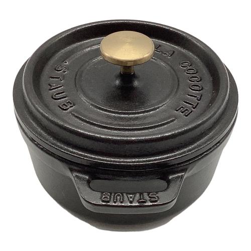 Staub (ストウブ) ココット鍋 12cm ブラック ピコ・ココット ラウンド